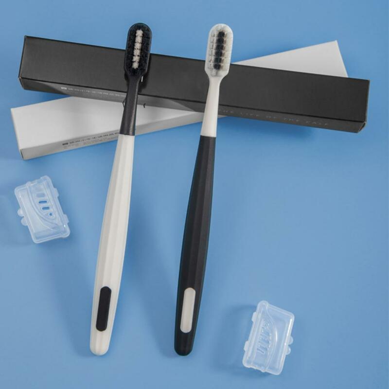 Plastic Duurzaam Zachte Haren Mavericks Avonturen Tandenborstel Compact Zwart Wit Tandenborstel Ergonomie Voor Volwassen