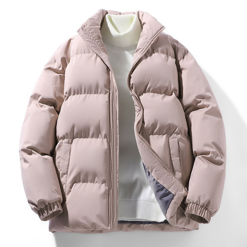 Parka gruesa con capucha Unisex para hombre y mujer, abrigo de abrigo cálido, ajuste suelto, Invierno