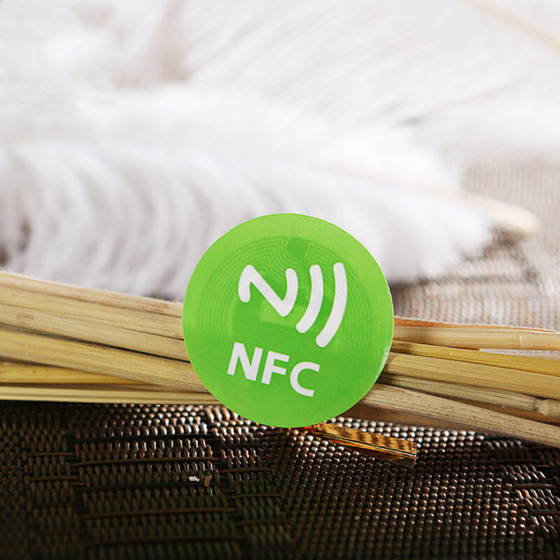 À prova d'água PET Material NFC Adesivos, etiquetas inteligentes para todos os telefones, Ntag213, 1PC