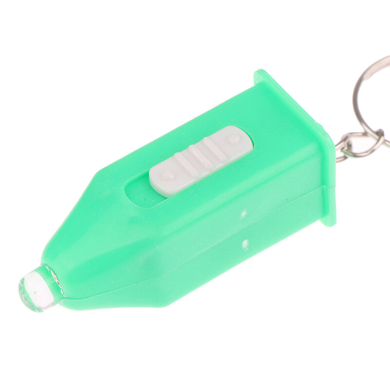Mini Chaveiro Lanterna de Plástico Ultravioleta, Pingente Pequeno, Fácil de Transportar, Inovador e Prático LED, Ao Ar Livre, Luz Roxa, Presente