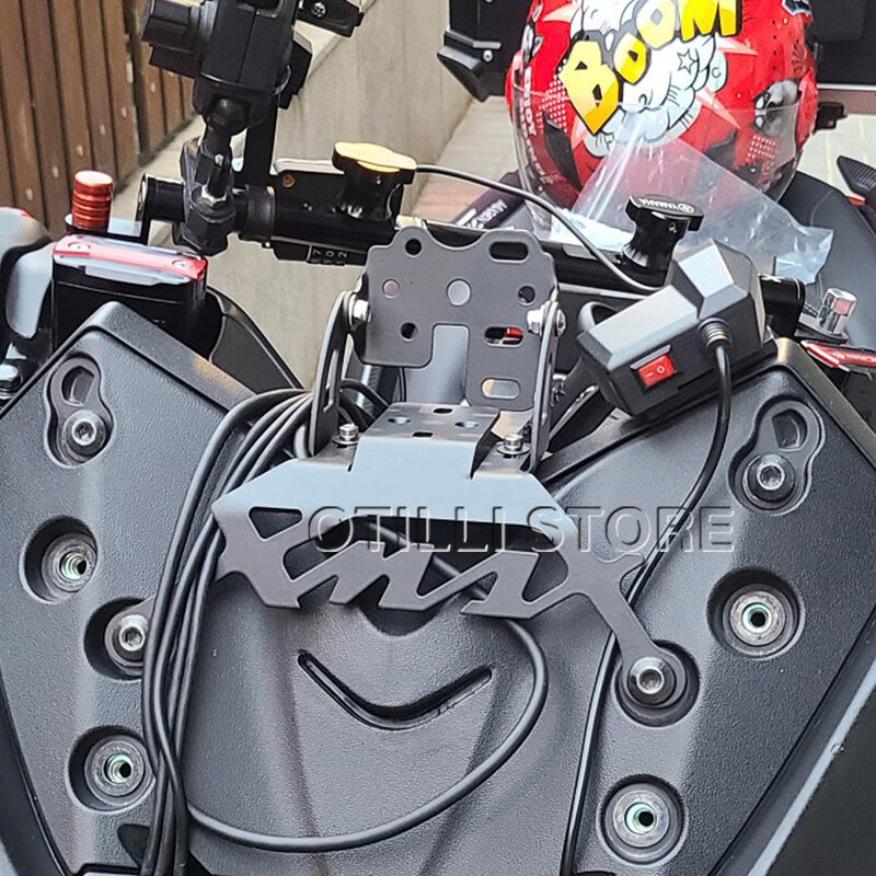Telefone da motocicleta gps navigaton placa suporte barra de montagem apto para yamha X-MAX xmax 125 250 300 400 xmax125 xmax250 xmax300 xmax400