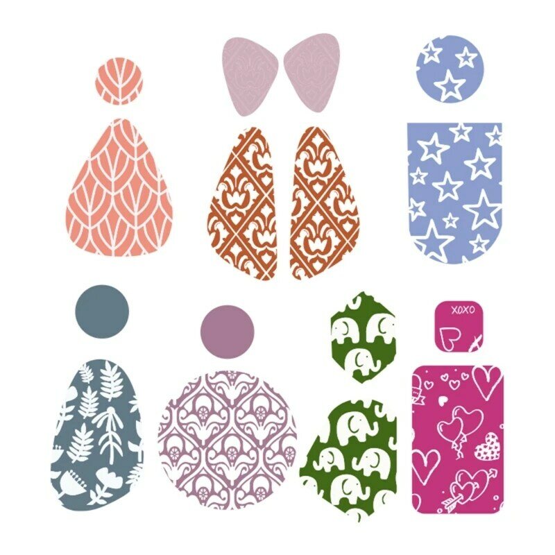 Innovative Silk Screen Printing Template for Clay Earrings Unique Effortlessly