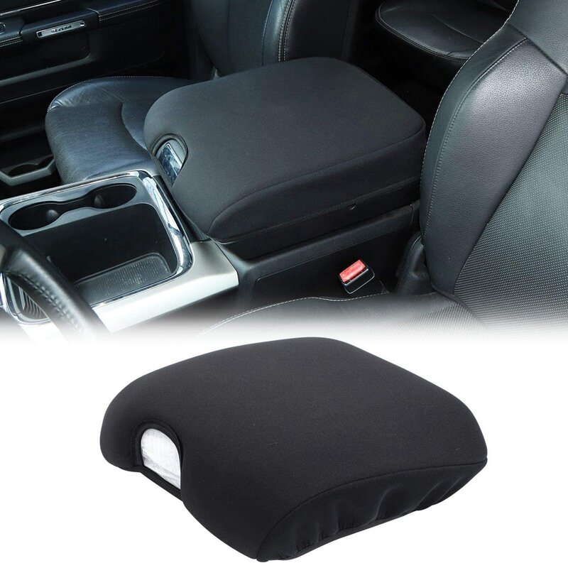 Cubierta de almohadilla para Reposabrazos de consola central de coche, accesorios interiores para Dodge Ram 1500, 2010-2017