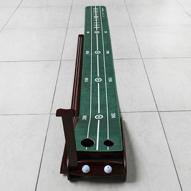 Indoor Putting Green Foldable Training Mat For Golf Mini Putting Green Training Aid Space-Saving Putting Mat For Enhance Putting