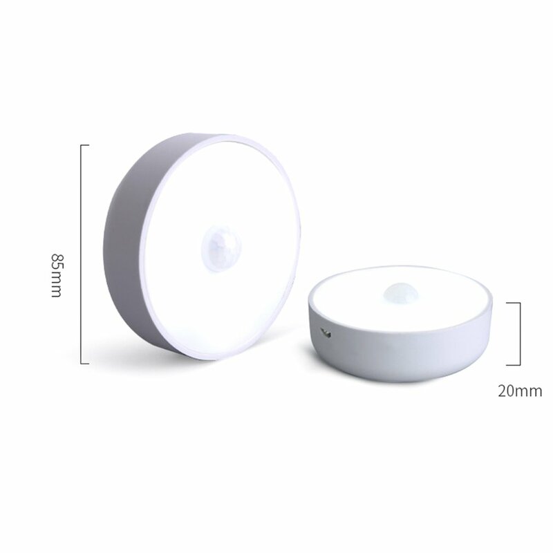 New Motion Sensor LED Night Light Wireless USB Rechargeable Cabinet Night Lamp Bedside Lights For Bedroom Home Closet Lighting