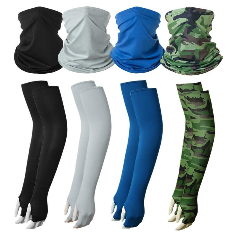 Écharpes bandana respirantes pour hommes et femmes, tête, visage, cou, parasol, pêche, cyclisme, sports, équitation, turban, manches de glace, moto