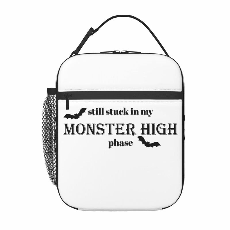 Still Stuck In My Monster High Merch Insulated Lunch Bag For Outdoor Food Storage Bag Portable Cooler Thermal Lunch Box
