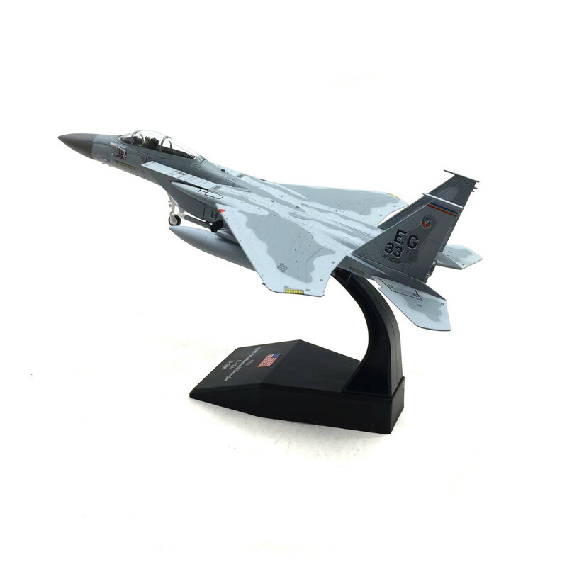 Military US F-15C Eagle Fighter 1:100 Scale Model With Stand Alloy Plane Collection For Man