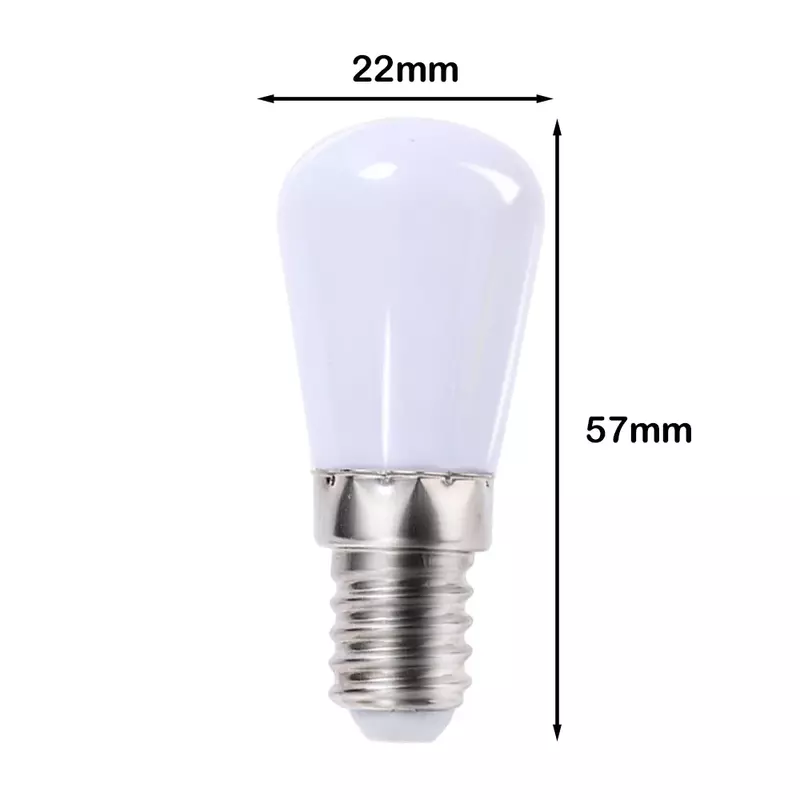 6/1 buah bohlam lampu LED Mini E14 E12 bohlam lampu kulkas LED bohlam sekrup Halogen pengganti untuk lemari pajangan kulkas