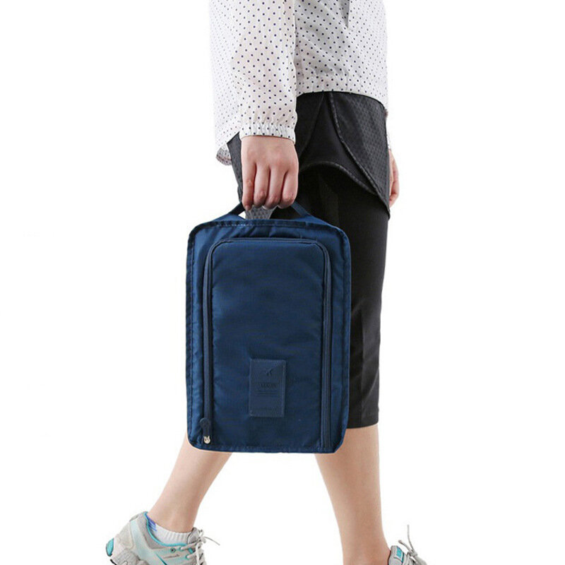 Custodia da viaggio borsa da ginnastica portatile borsa da viaggio impermeabile traspirante borsa per scarpe singola borsa pieghevole portatile piccola per scarpe 6 colori