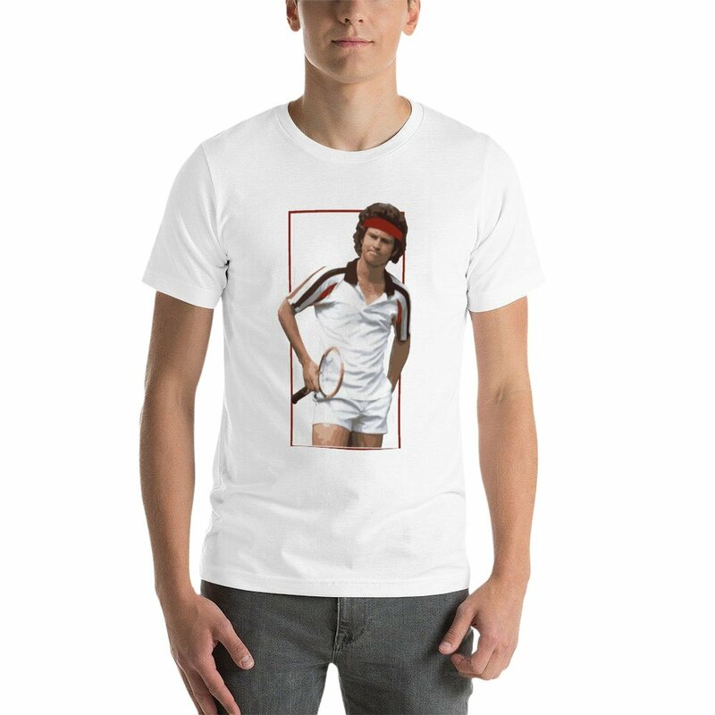 Nowy John McEnroe 1980s t-shirt śmieszne koszulki T-Shirt w za dużym rozmiarze koszulki koszulki z nadrukami t-shirt mężczyźni