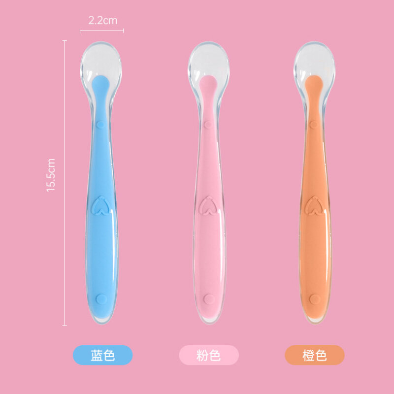 Baby Silicone Spoon Learning Spoon Set Stars Tableware Kids Soft Silicone Feeding Spoon Training Baby Reborn Silicone Utensils