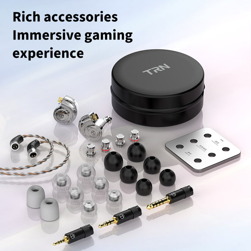 TRN Conch 콘치 이어폰, 고성능 DLC 다이아몬드 다이어프램, 다이내믹 인이어 모니터, 교체 가능한 튜닝 깍지 필터, 인기 판매