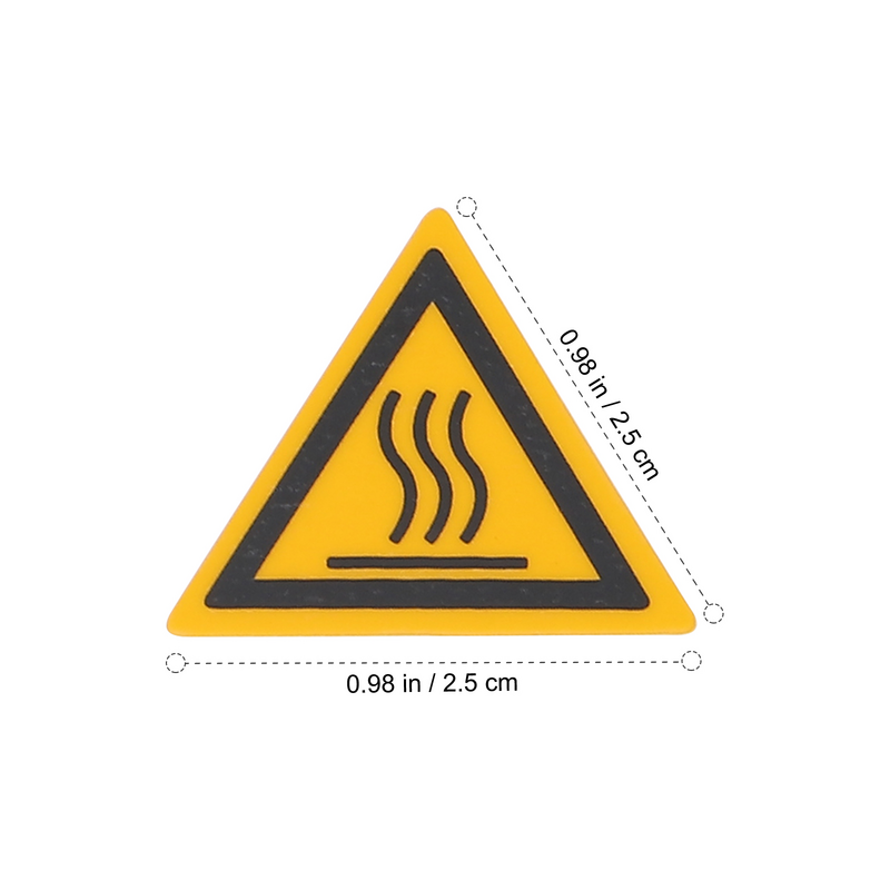 Naklejki ostrzegawcze należy zwrócić uwagę na etykietę ostrzegawczą o temperaturze naklejka z napisem oparzeni syntetyczny papier polipropylenowy