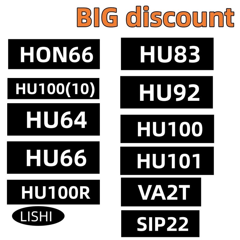 Lishi HU162T 2 in 1 (8) HU162T 9 CUT HU162T 10 CUT HU162T9IGN