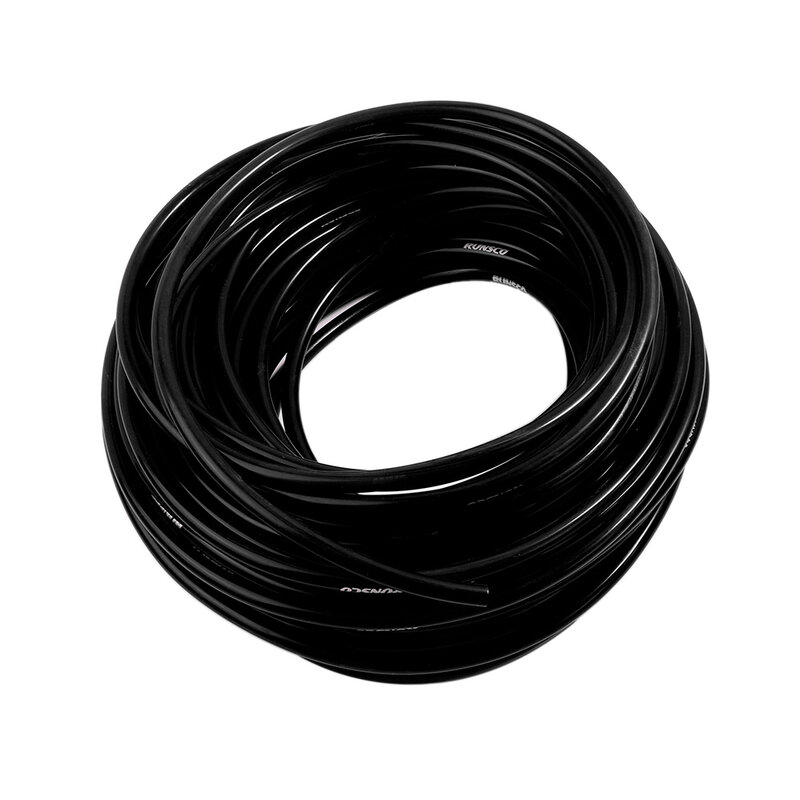 Manguera de tubo de vacío de silicona, tubo Universal de 3mm, 4mm, 5mm, 6mm, 8mm, piezas de automóviles Runsco, color negro