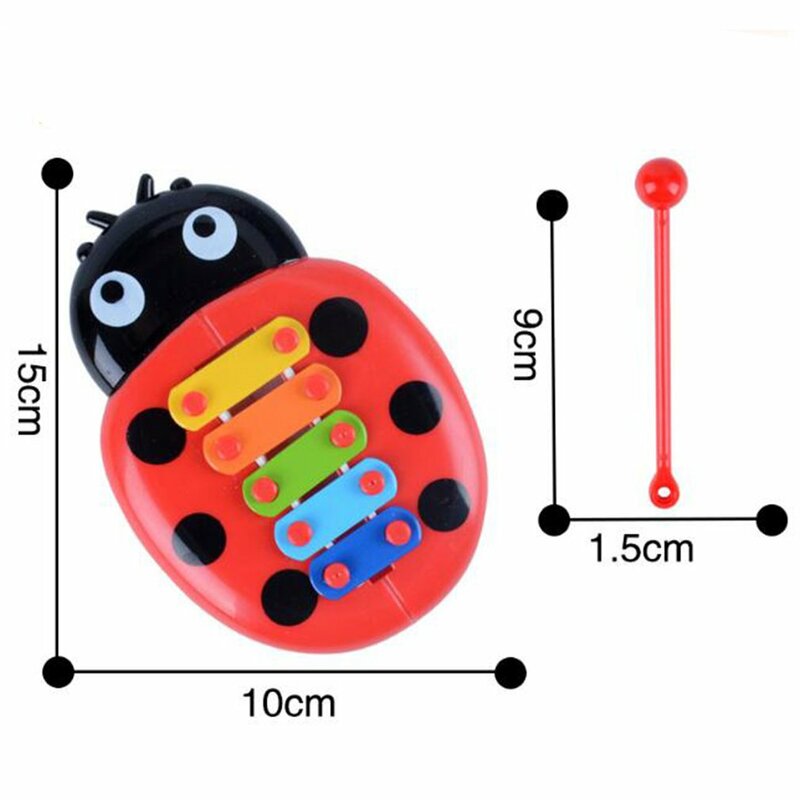 Hand Knock Piano Educational Toys Hand Harp Boy Girl Musical Baby Toy 8-Note Xylophone for 0-3 Years Old Children Toddler
