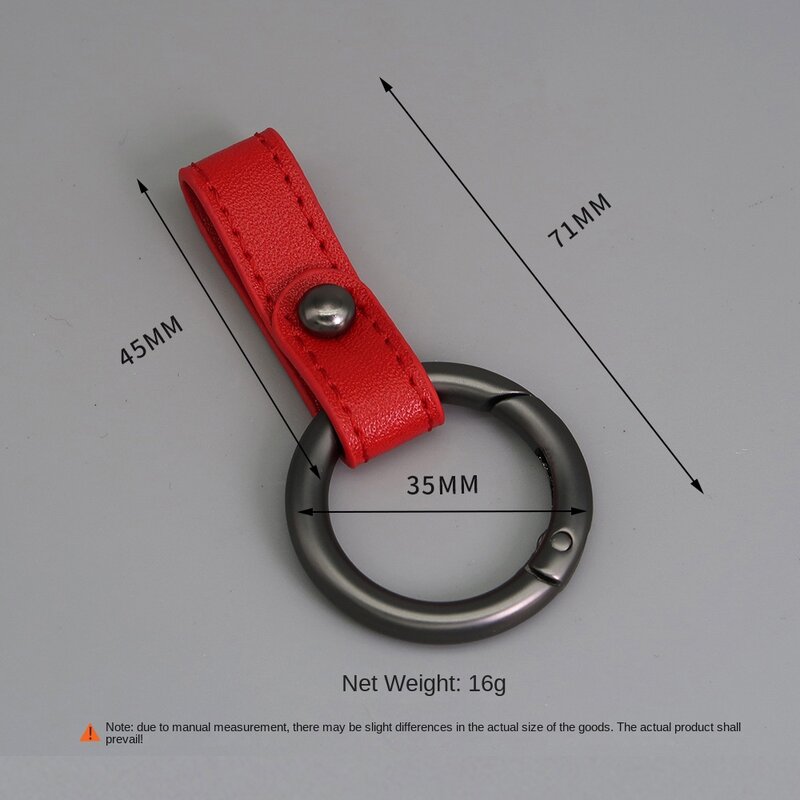 PU Leather Key Rings Pendant Multi-purpose Zinc Alloy Ring Keychains Buckle Super Lightweight Male Creativity Gift
