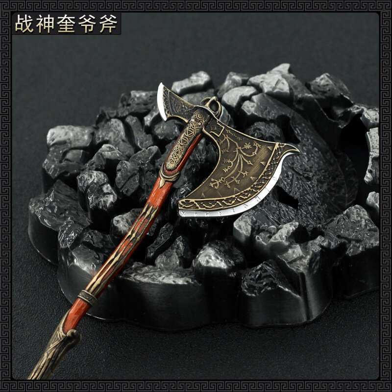 Nożyk do listów miecz 16cm topór lewiatana Kratos bóg wojny metalowy wzór PSP gra peryferyjna broń Ornament lalki