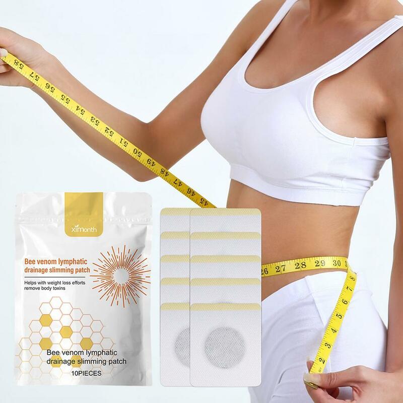10pcs Bee Foot Pads Weight Loss Detox Foot Patch Improve Sleep Relieve Stress Foot Health Care Slimming Patches