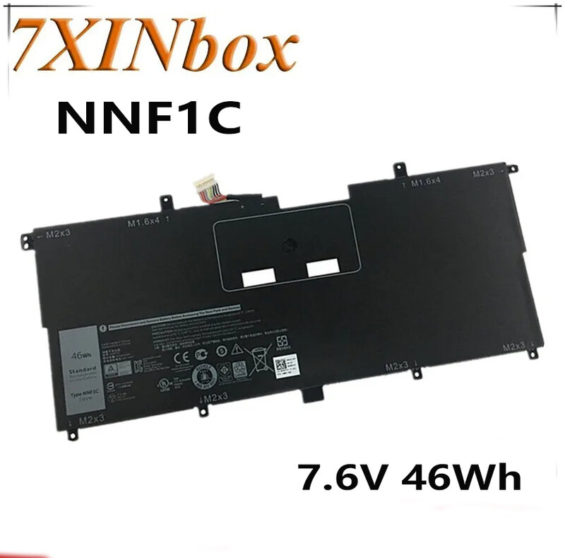 7xinbox-batería Original para ordenador portátil, 7,6 V, 46Wh, NNF1C, para Dell XPS 13 9365, serie HMPFH, XPS13-9365-D1805TS, N003X9365-D1516FCN