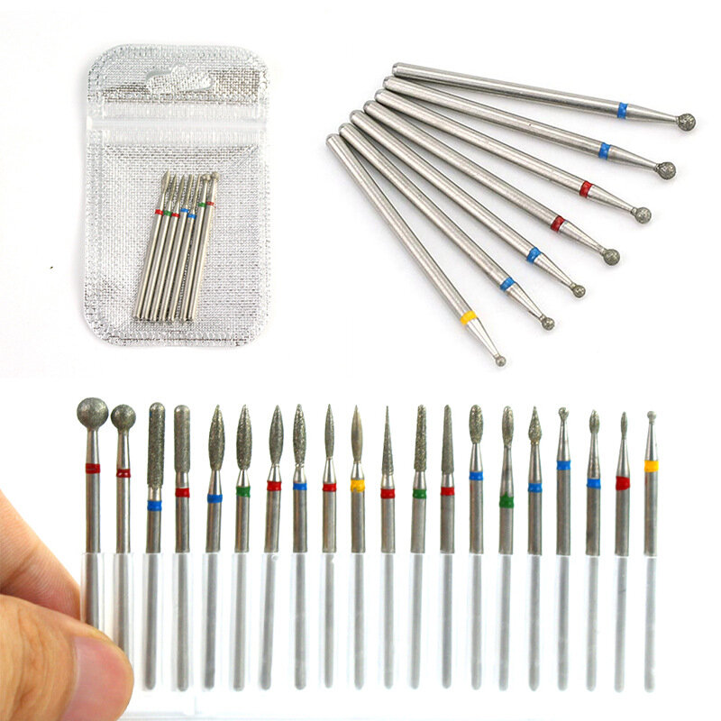 Milling Cutters For Manicure Pedicure Nail Drill Bit Foot Cuticle Clean Tools Nail File Grinding Head Accessories