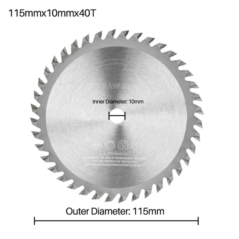 Lama per sega circolare 1pc diametro esterno 89/115mm per smerigliatrice angolare disco da taglio in legno duro TCT per il taglio di legno in cartone di plastica