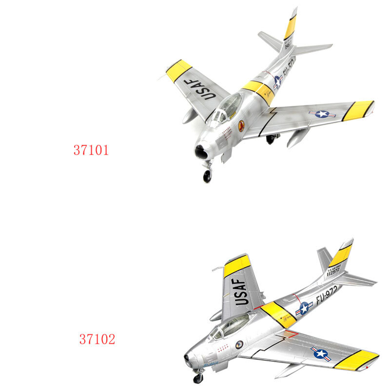 Easymodel-avión de guerra de plata FU513 FU972, 37101/37102, 1/72, F-86F, modelo de plástico estático militar, colección o regalo