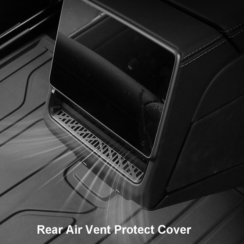 Capa de Proteção Contra Poeira para Tesla Model 3, Ventilação Traseira, Outlet Protect Cover, 2024
