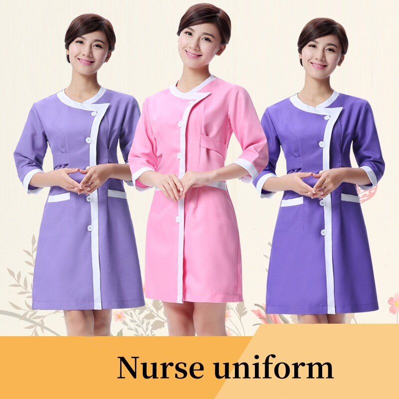 Seragam perawat salon kecantikan pakaian kerja rumah sakit klinik hewan peliharaan gaun scrub dokter farmasi pakaian kerja seragam perawat medis