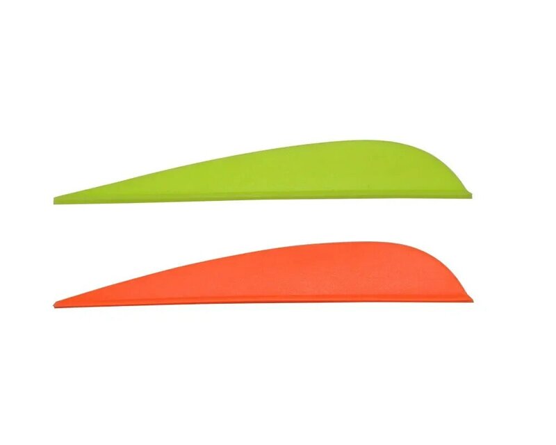 Toparchery 2.5/3/4/5インチアーチェリー矢印羽ランダムな色のプラスチックの羽のドロップ形状混合カーボン/グラスファイバーシャフト