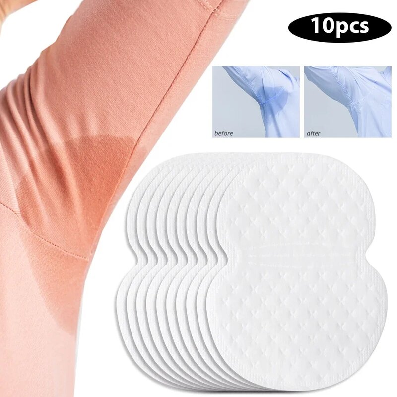 10/100pcs Unisex Sweat Pads Summer Deodorants Underarm Anti Perspiration Sweat Pads Disposable Armpit Absorb Useful Shield Pads