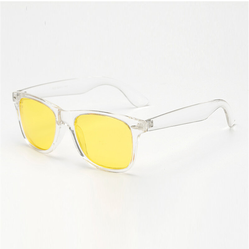 VIVIBEE-Óculos clássicos de visão noturna para homens e mulheres, lentes quadradas polarizadas, óculos de sol amarelo UV400, 2024