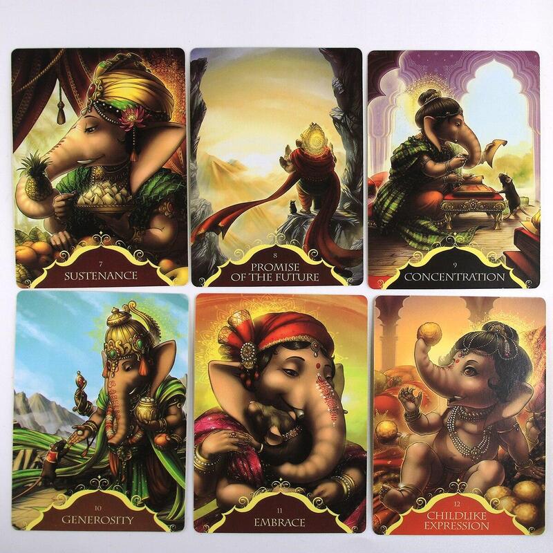 Murros de Lord Ganesha, cartas de oráculo, cartas de Tarot de adivinación, adivinación