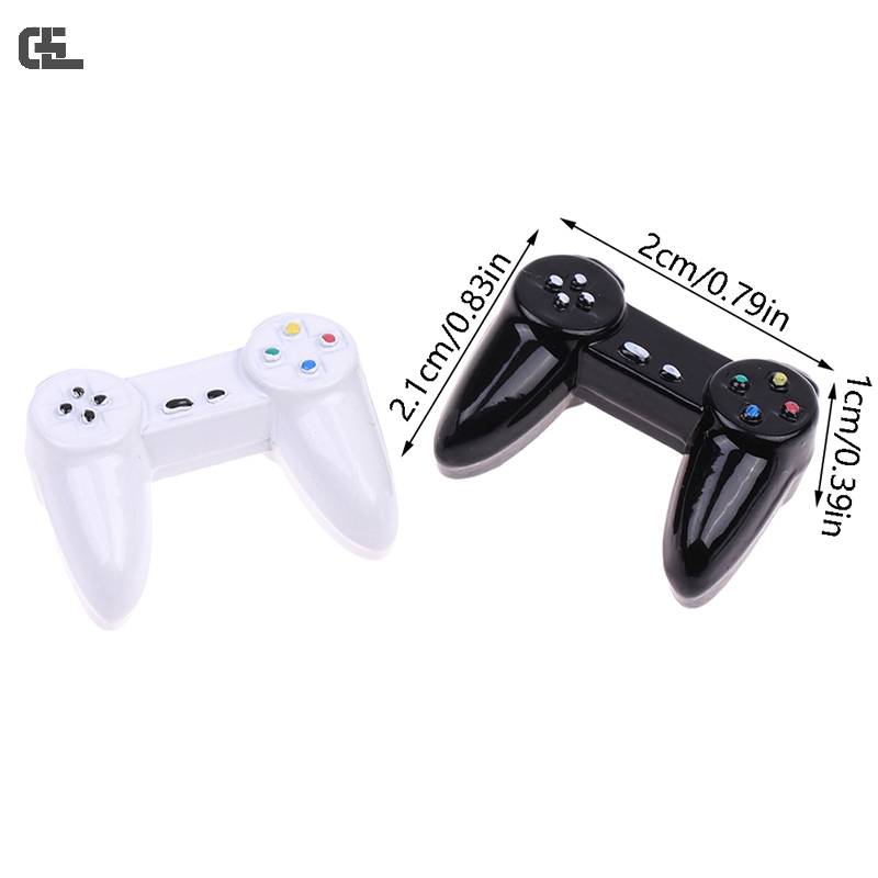 1:12 Dollhouse Electronic Mini Toys Model Gamepad Simulation Wireless Game Controller Doll House Furniture Decor Accessories