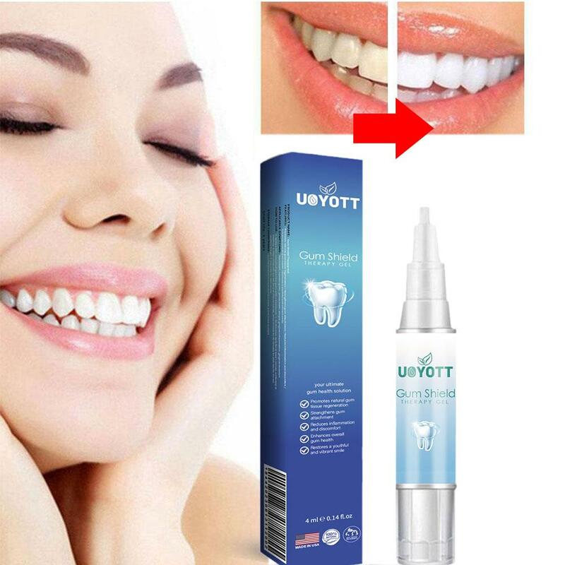 Pena Gel pemutih gigi 4ml, alat perawatan pemutih mulut penghilang noda halus pembersih gigi putih ekstra kuat V2U9