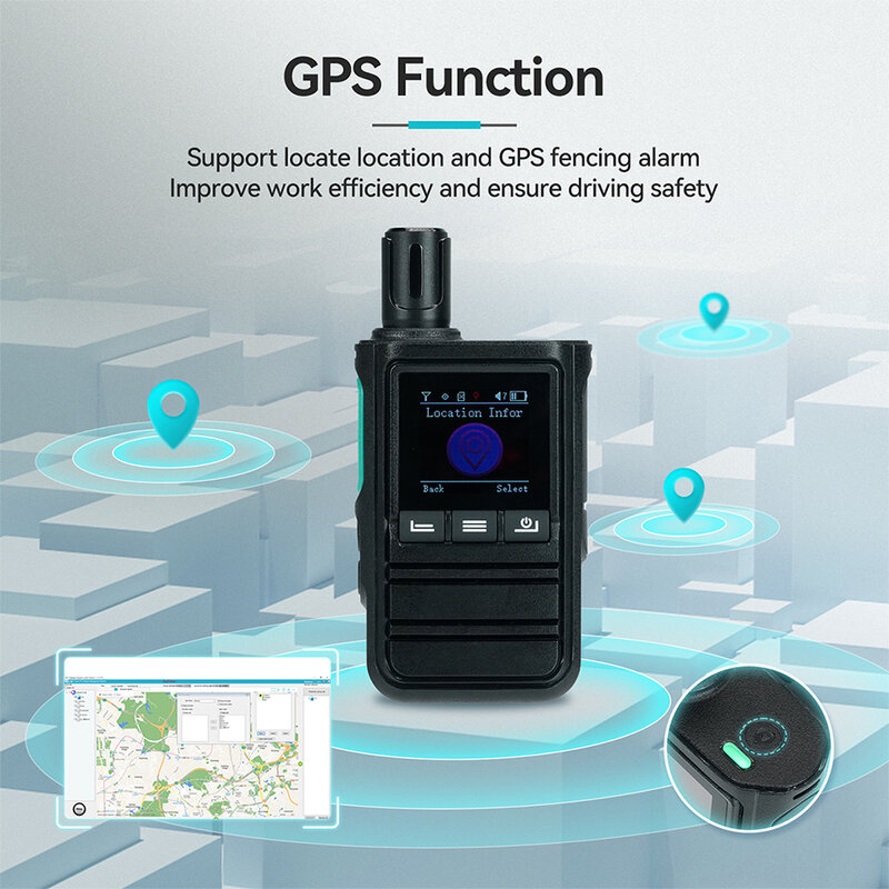 Retevis L61 4G Network Radio GPS Long Range Network Walkie Talkie USB C Charging Two Way Radio Smart Phone POC Radio Linux 2G 4G