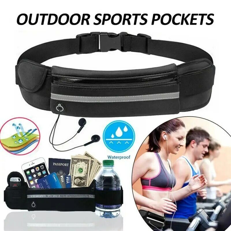 Bolsa de cintura para homens e mulheres, Sports Fanny Pack, Bolsa para celular, Ginásio Running Celular, Jogging, Bolsa de ciclismo