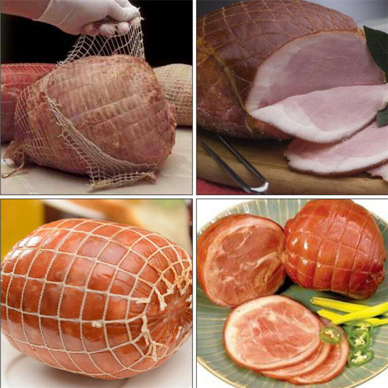 3 Meter Katoenen Vleesnet Ham Worst Rolnet Hotdog Net Slager Strings Worst Verpakkingsgereedschap Keukenvlees Kookgereedschap
