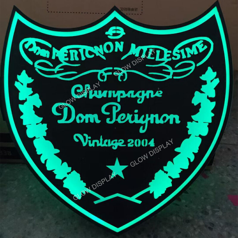 DOM P-Présentoir de bouteille de champagne à lumière verte, Glorificateur de vin, Affichage de service VIP, Salon de club de nuit, Gril de bar à la maison
