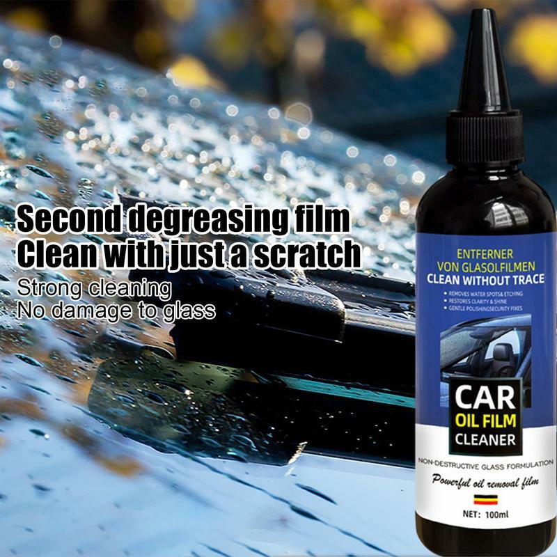 Car Glass Oil Film Remover Paste Windshield Cleaning Tool Universal Glass Cleaner For Auto And Home Eliminates Coatings