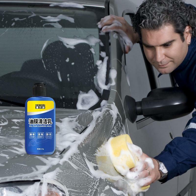 Detergente per pellicole per olio di vetro per auto composto per la pulizia del parabrezza rimozione delle macchie d'acqua 120g agente di rivestimento in vetro dettagli per auto antipioggia