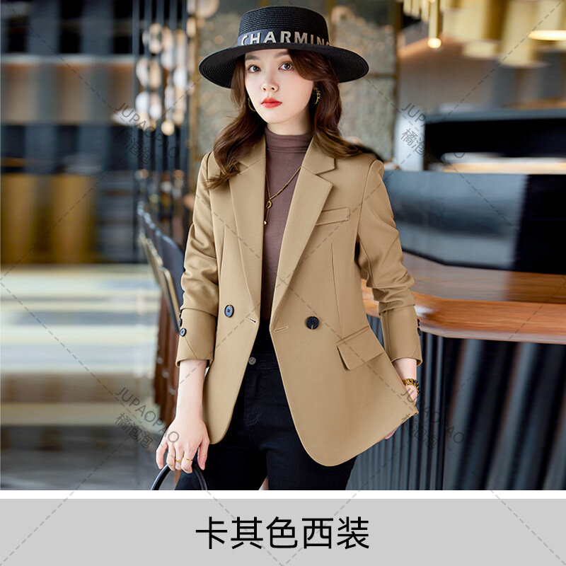 High Quality Fashion Casual Blazer For Women Spring And Autumn 2024 New Workplace Design Casual Small Suit Popular This Year