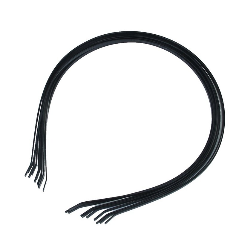 Em branco Metal Headbands, Black Hair Band Lotes, DIY Acessórios, 3mm, 30Pcs