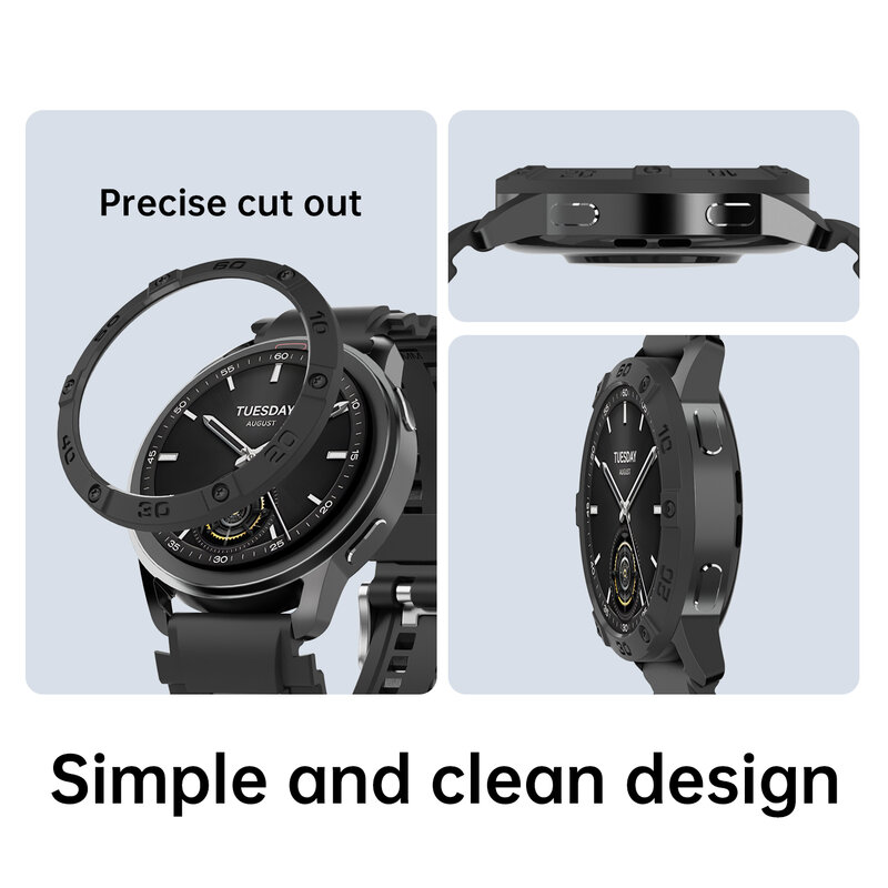 SIKAl casing pelindung jam tangan pintar TPU, Cover casing pelindung tali cangkang lembut dan tahan lama aksesoris jam untuk Xiaomi Watch s3