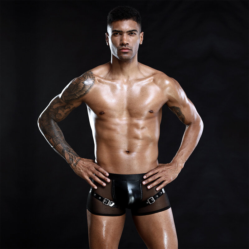 Mens 2023 New Arrival Black Transparent Sexy Sissy Gay Adult Boxer Underwear  Panties