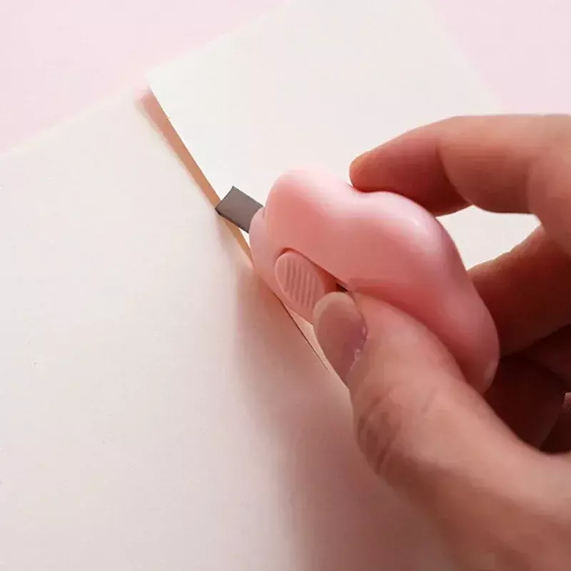 Niedliche Kaninchen wolke Farbe Mini tragbare Universal messer Papiers ch neider Schneiden Rasierklinge Büro Schreibwaren liefert