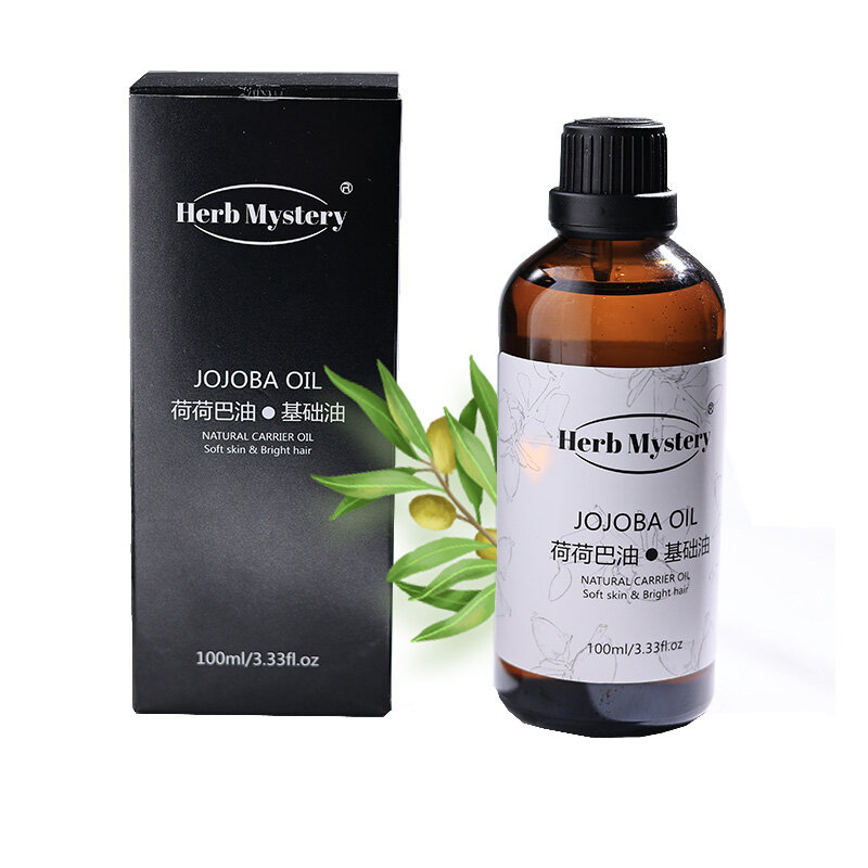 HerbMystery-aceite portador de Jojoba Argentina, aceite de tratamiento de masaje corporal, restauración de aceite Base, aceite portador Diy, 100ml