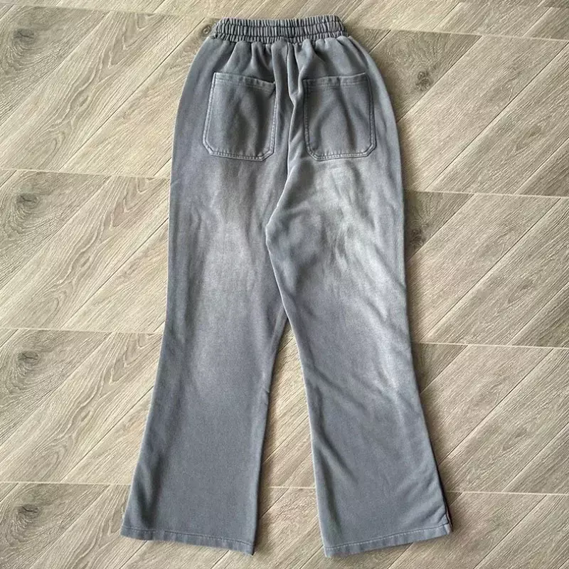 2024ss Washed Pants 1:1 Best Quality Women Jogger Drawstring Sweatpants Oversized Mens Pants