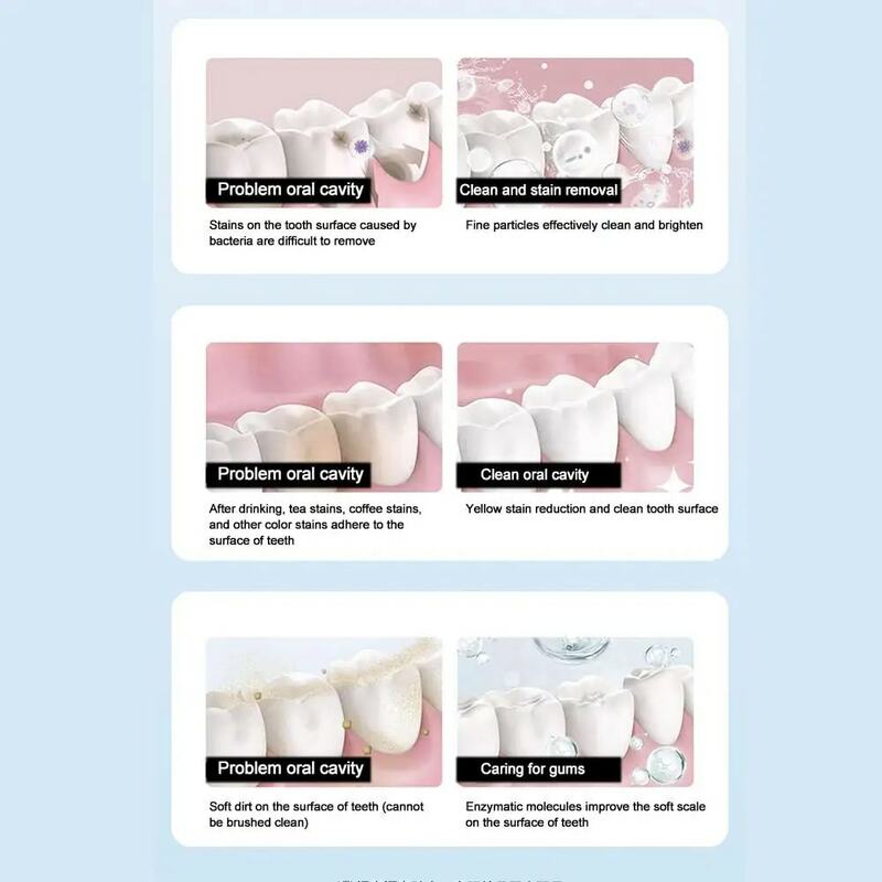100G di dentifricio idrossiapatite elimina l'alitosi gusto fragrante menta rinfresca l'alito e pulisce i denti